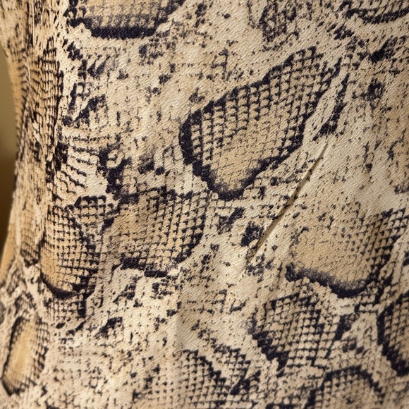 Paperheart Animal Snake Python Print Slip dress satin. Size L. NWOT - Picture 8 of 13